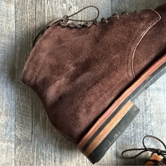 Mainstreet Brown Suede Leather Boots, Size 11.5 Dby White's Boots, Spokane WA